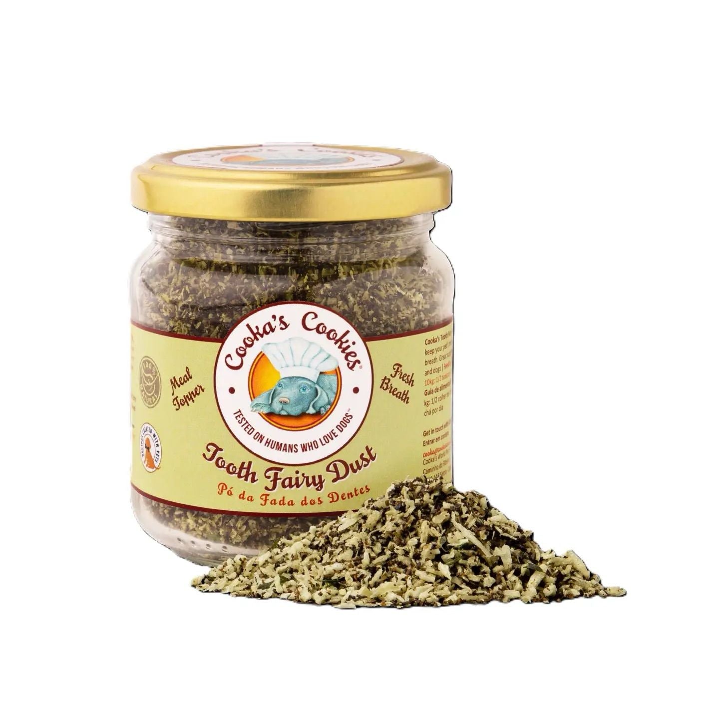 Cooka´s Cookies | Tooth Fairy - Magic Dust Meal Topper voor katten en honden - Golden Poms