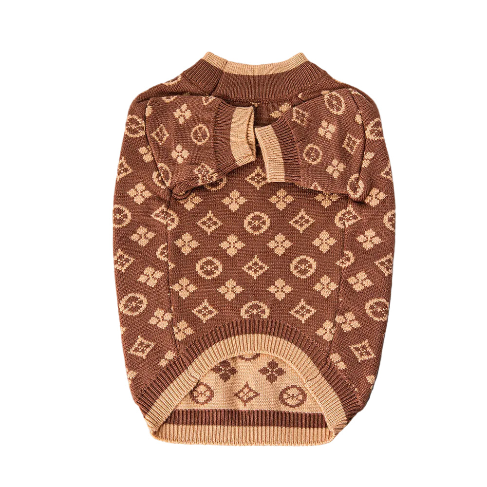 Hondentrui Print Bruin