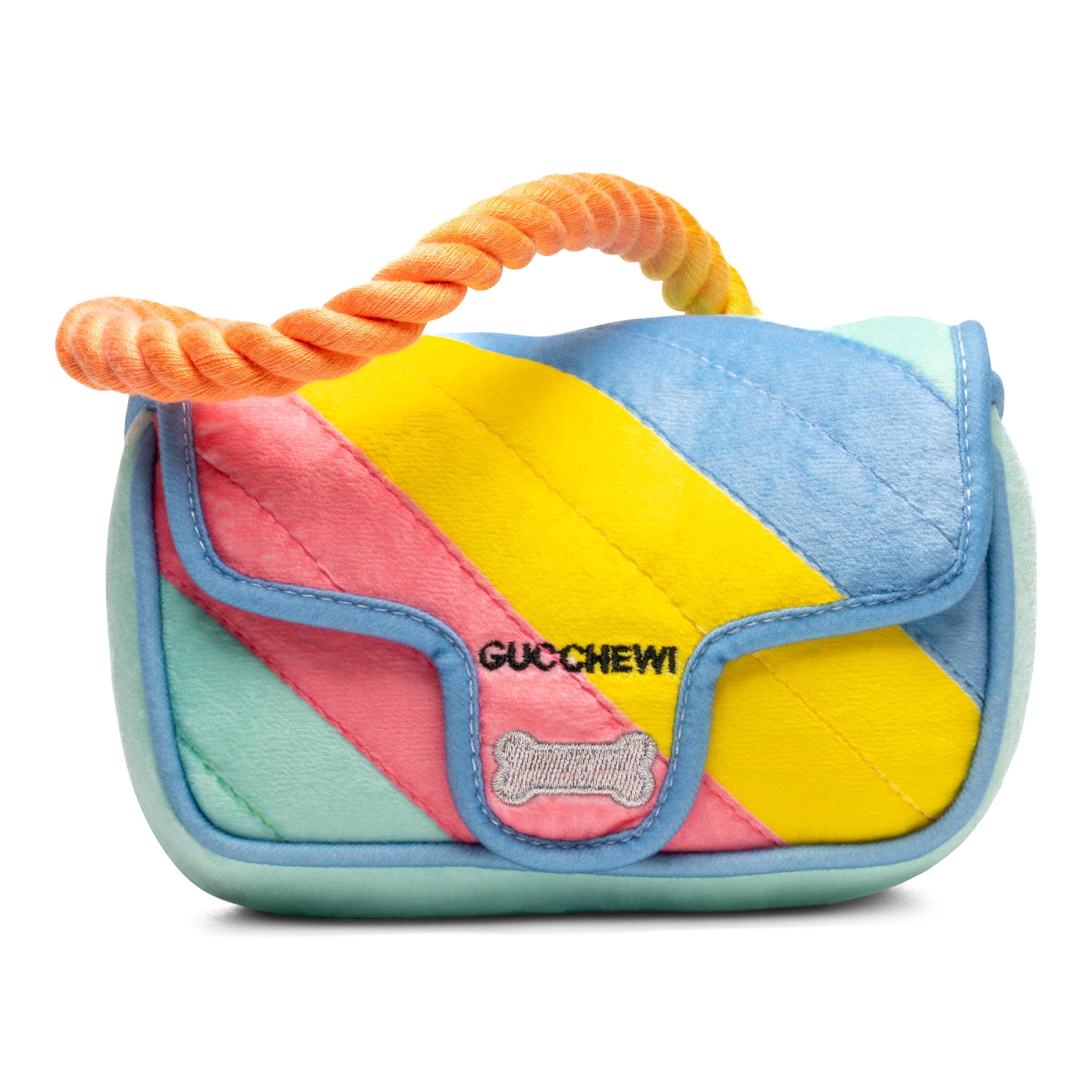 Muttzie | Gucchewy Rainbow Purse Hondenspeelgoed