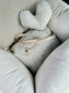 Elite Puppy | Autostoel Soft Grey Tweed - Golden Poms