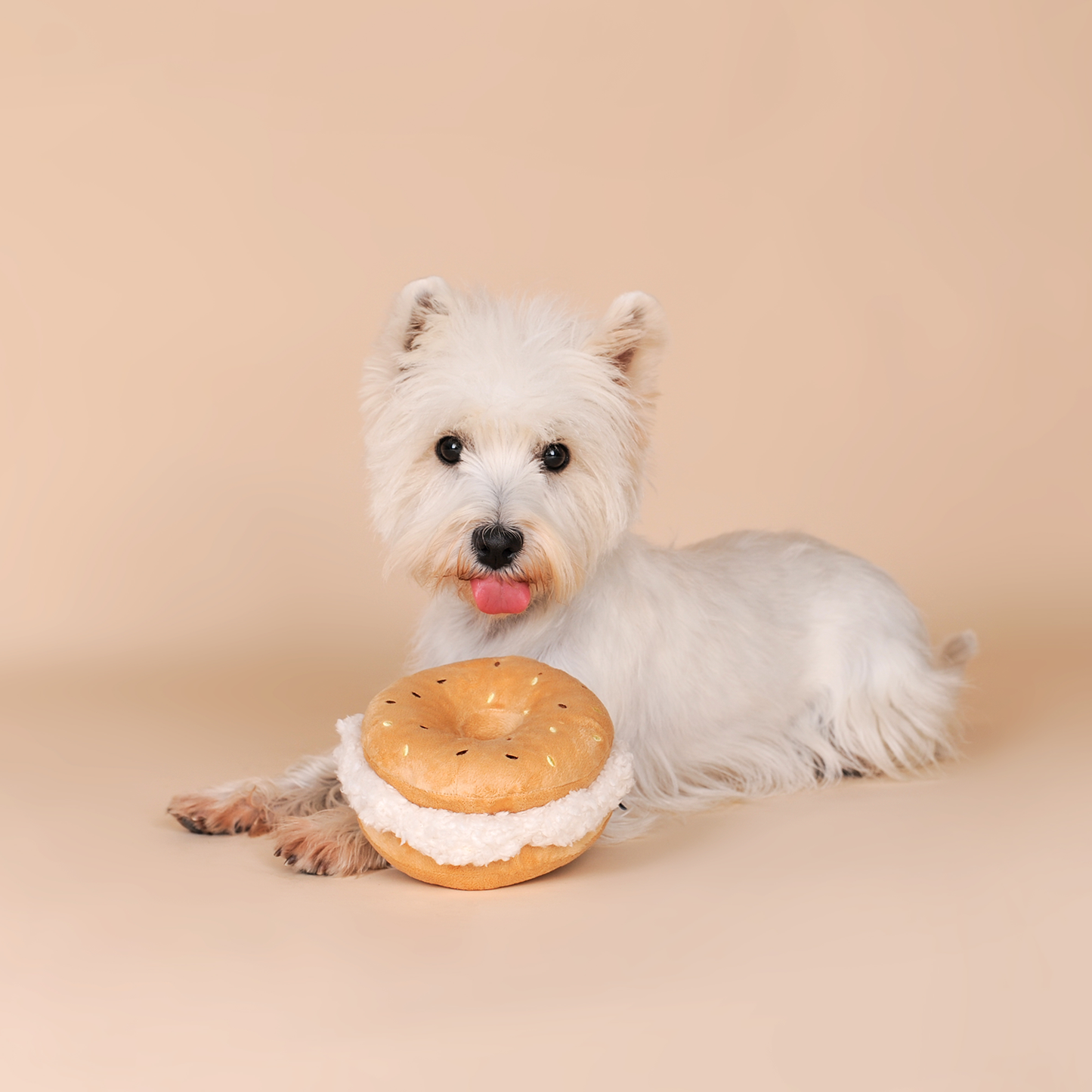 CHEWFFON – Bagel Pluche Piepend Hondenspeelgoed