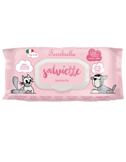Ferribiella Wet Wipes Sensitive - Golden Poms