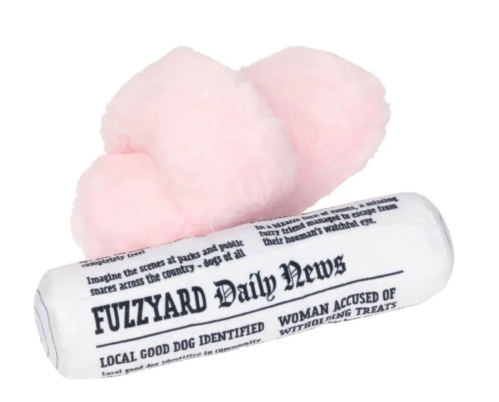 FuzzYard | Perfect Match Hondenspeeltjes - Fetch My Slippers & Paper