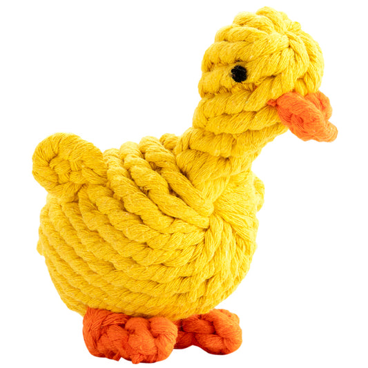 Quack & Tug Flos Eend – Interactief Kauw- & Trekspeelgoed voor Honden