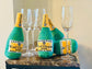 Hondenspeelgoed Woof Rose Champagne Fles Pluche met Pieper - Golden Poms