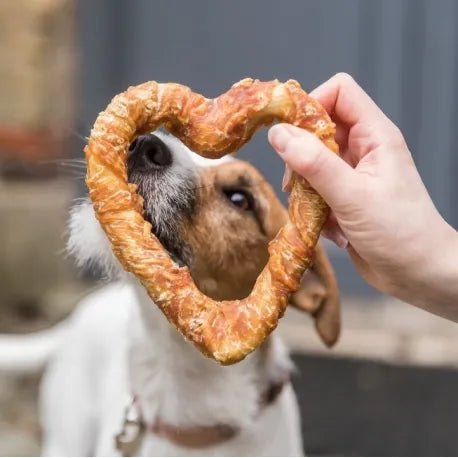 Kauwsnack Hart Kip - Golden Poms
