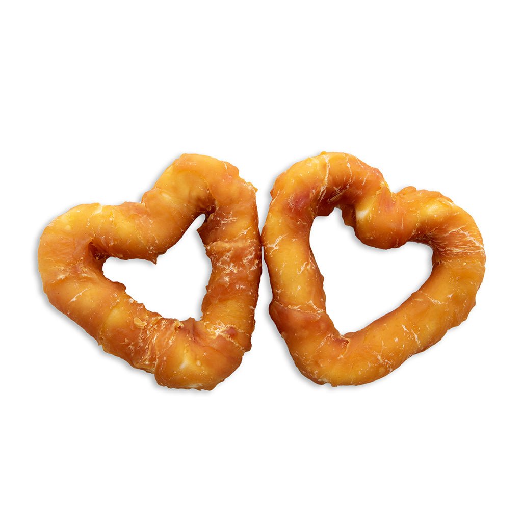 Kauwsnack Hart Kip - Golden Poms