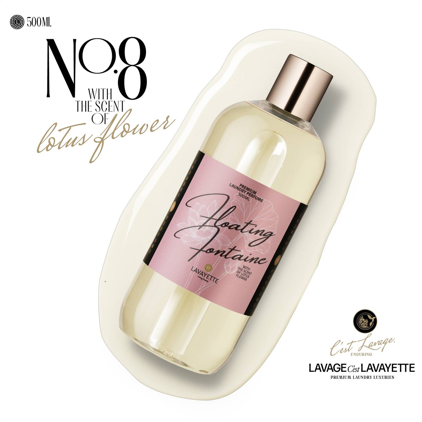 Lavayette - Premium Wasparfum Floating Fontaine 500ml - Golden Poms