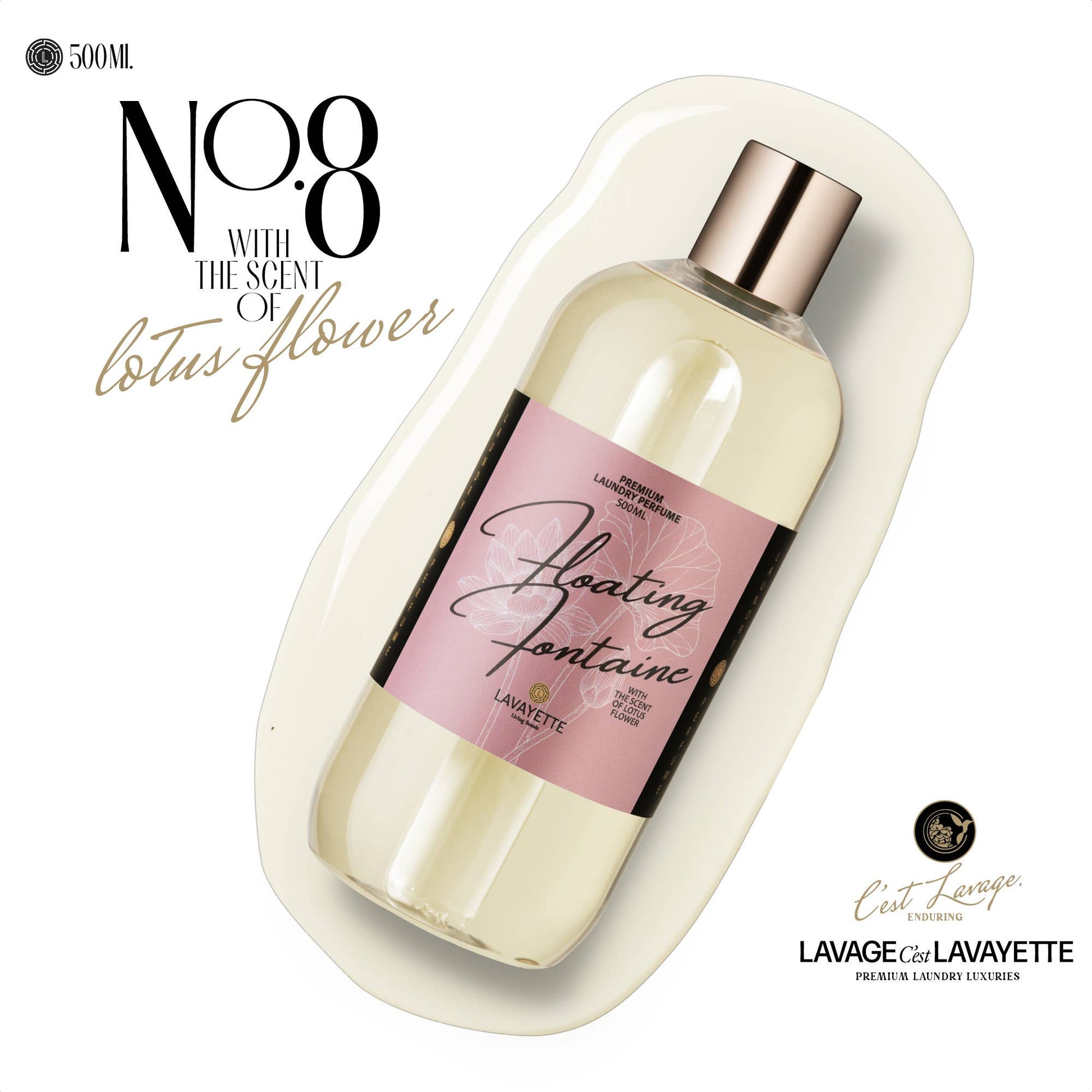 Lavayette - Premium Wasparfum Floating Fontaine 500ml - Golden Poms