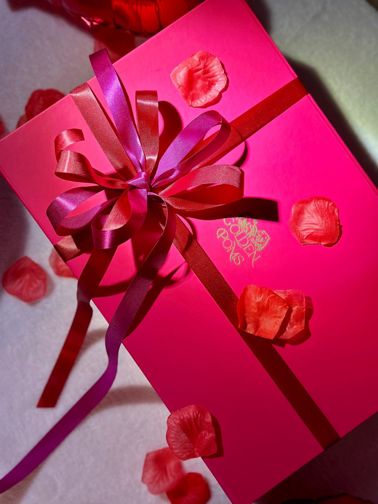Luxe Roze Geschenkdoos met Magnetische Sluiting – Golden Poms - Golden Poms