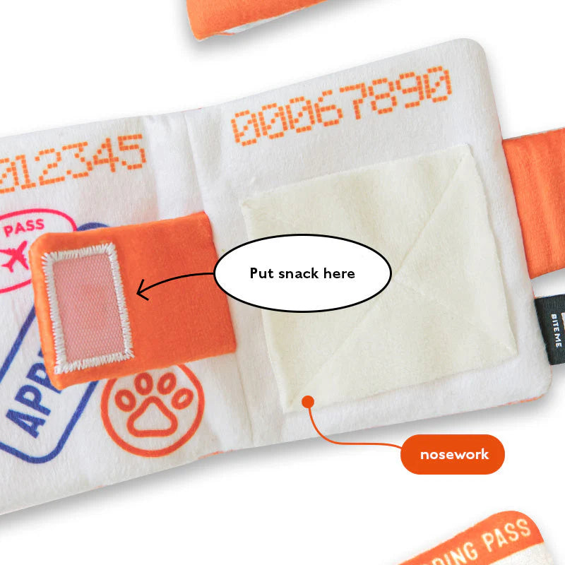 Bite Me | Pet Passport & Ticket Nosework (snuffelspeelgoed)