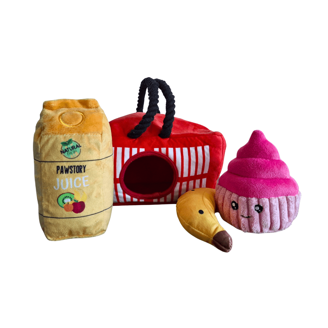 Pawstory | Snuffles Go Shopping 3 - in - 1 - Golden Poms