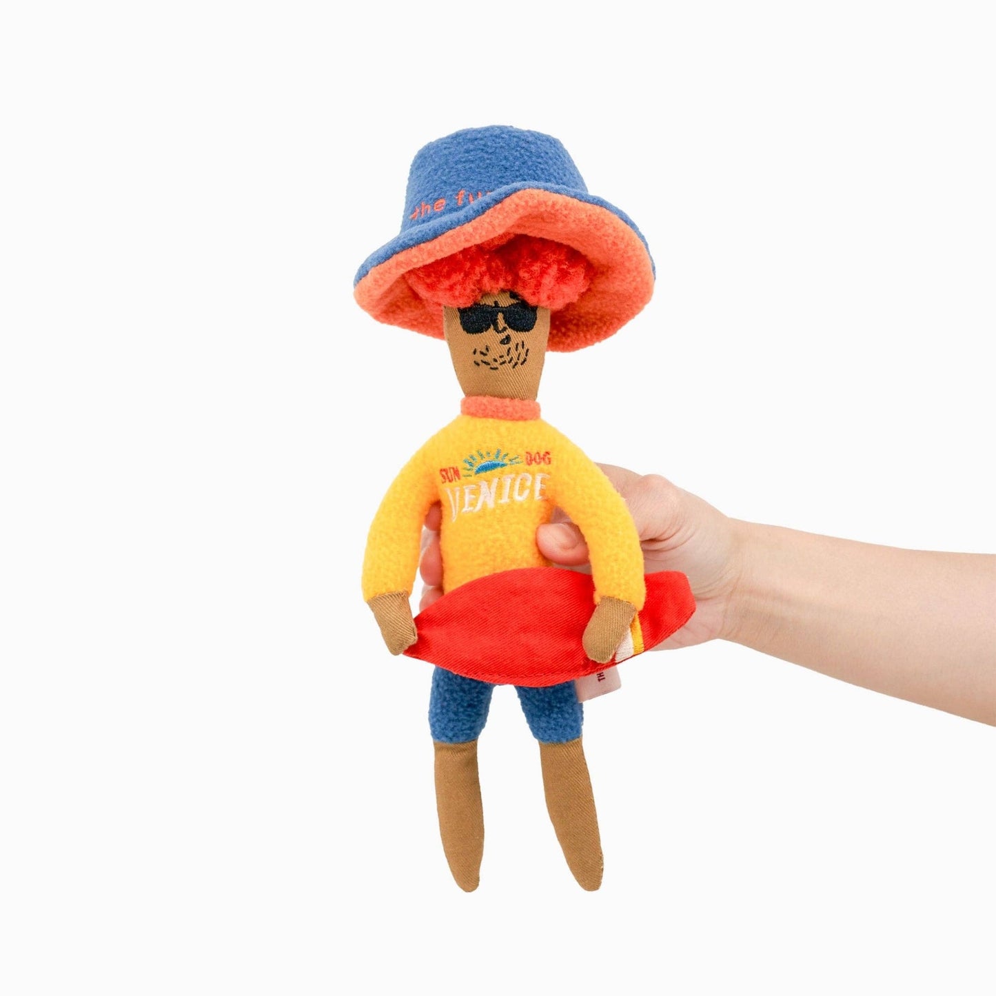 The Furryfolks | Snuffelspeelgoed - Surfer Hooman - Golden Poms