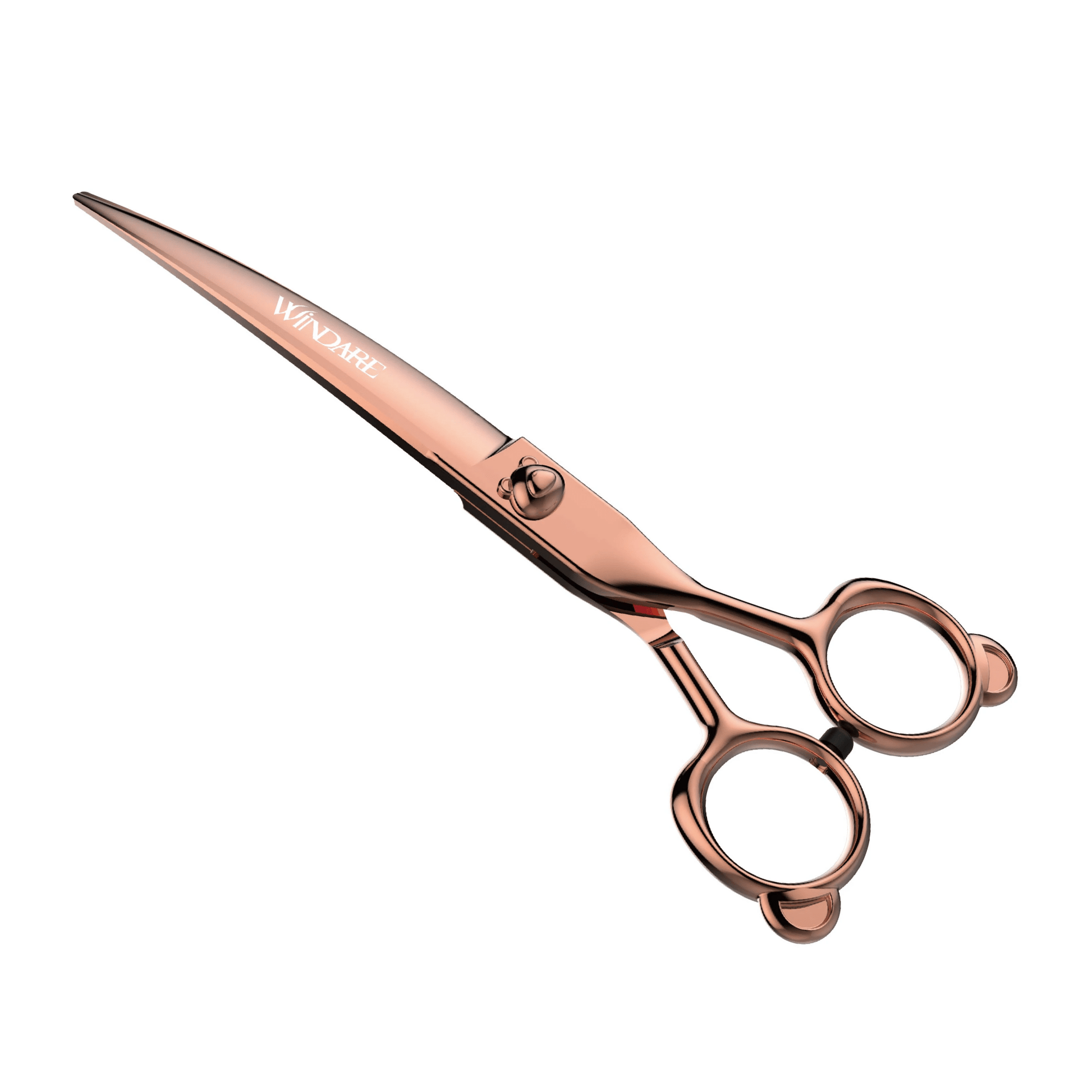 WindarePro - Moe Bear Rosegold | Gebogen Schaar - Golden Poms