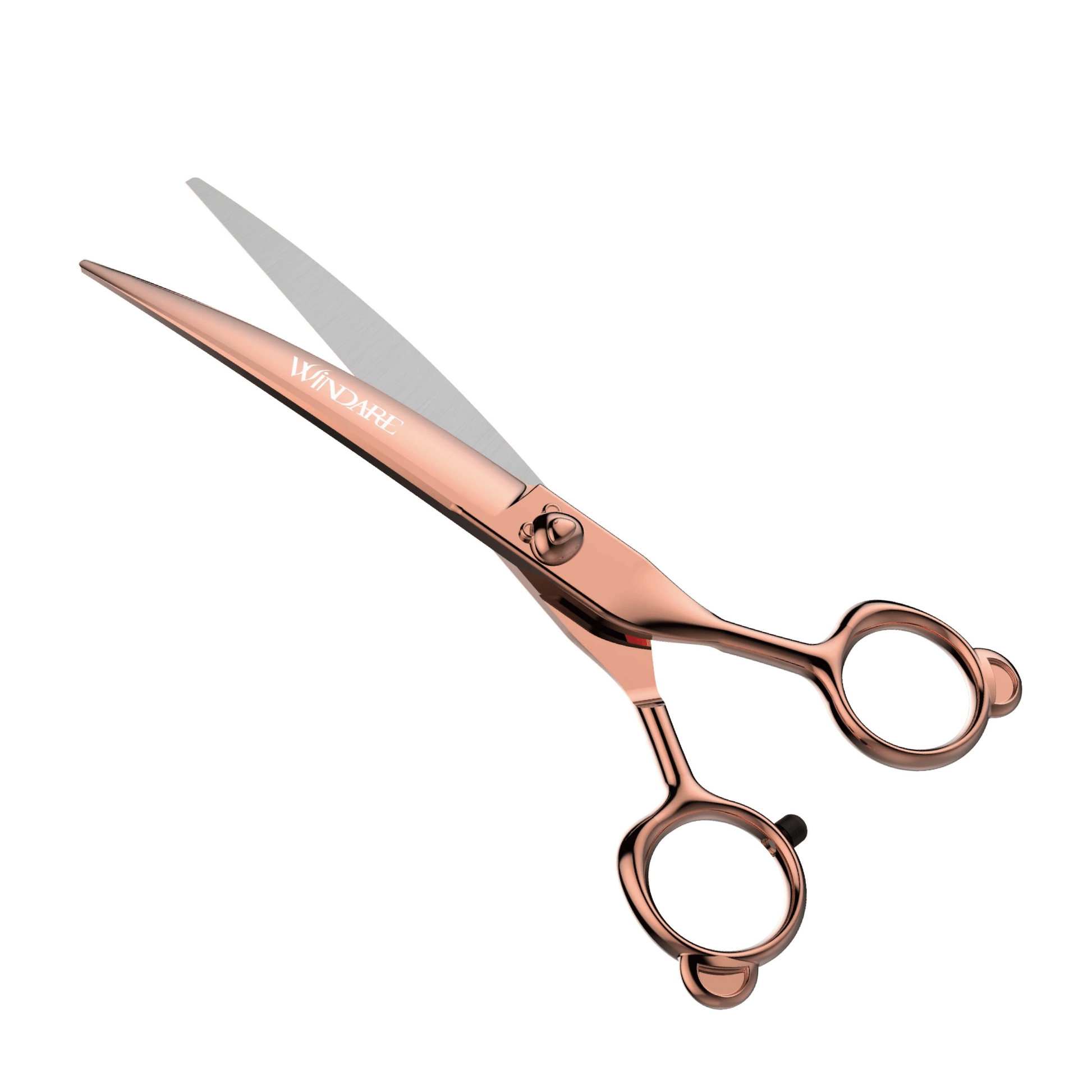 WindarePro - Moe Bear Rosegold | Gebogen Schaar - Golden Poms