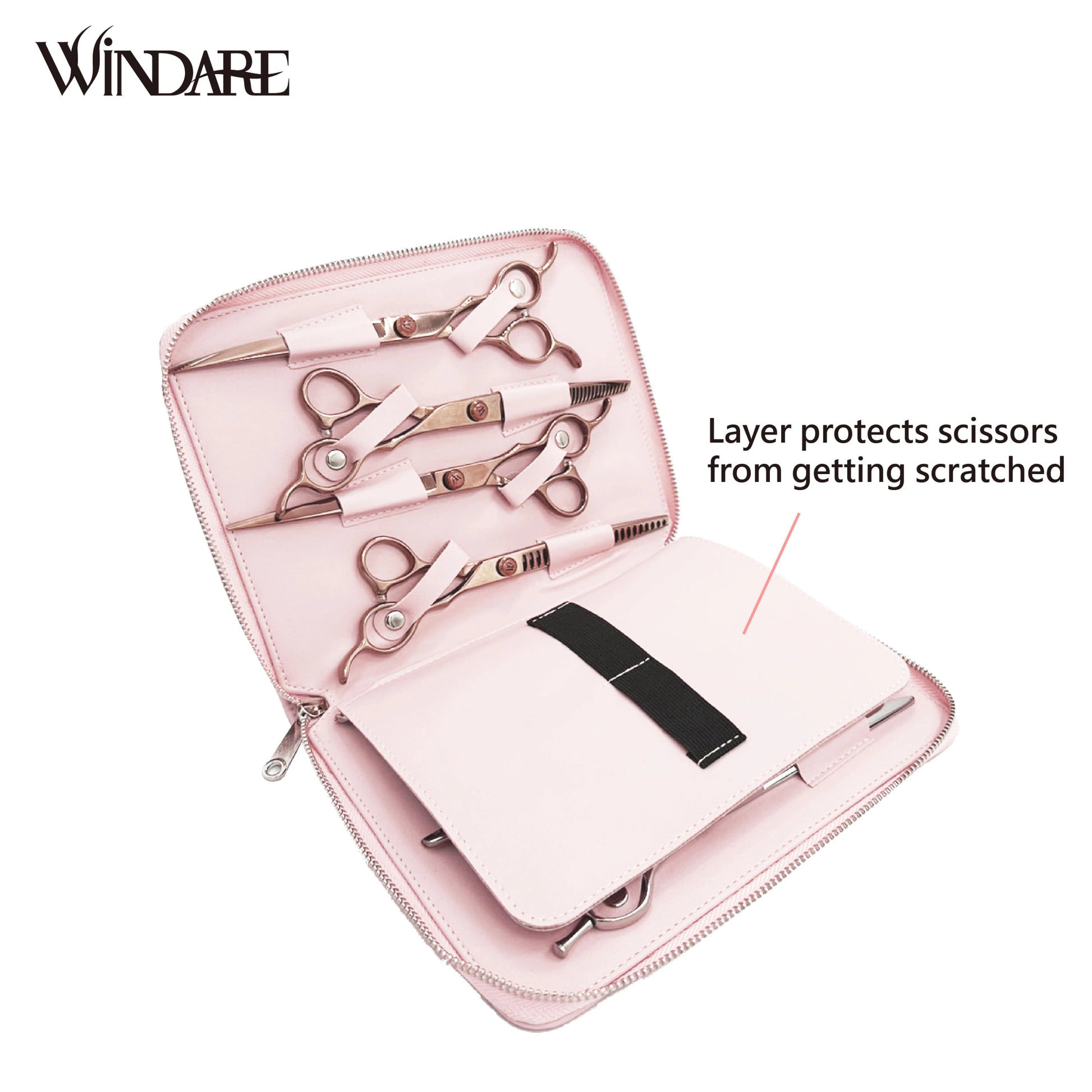 WindarePro - Scissors Bag | Mintgroen - Golden Poms
