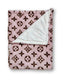 Zachte deken met roze print - Golden Poms